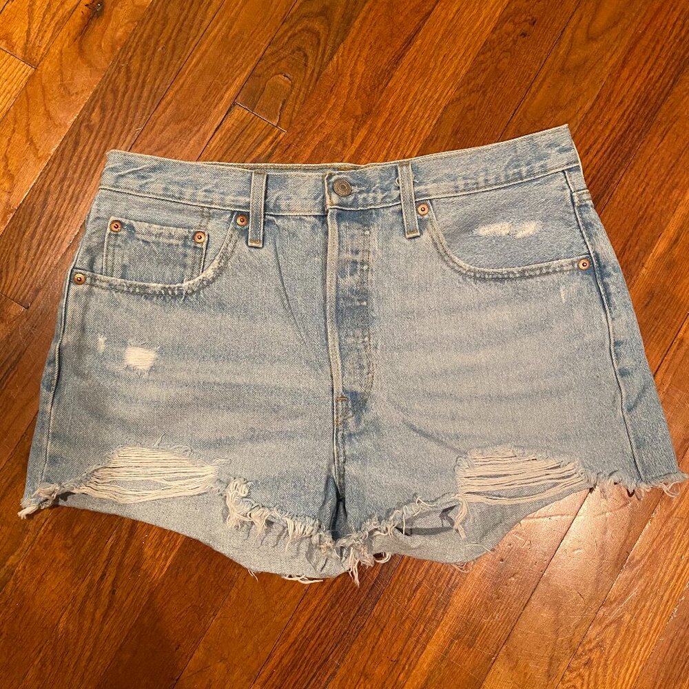 Levis 501 Denim Cutoff Shorts